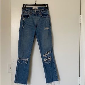Curve Love Ultra High Rise Ankle Straight Jeans